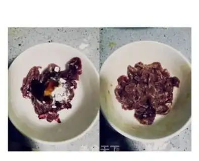 Make Scrambled beef step 1