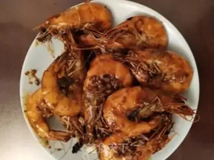 Make Garlic shrimp step 4