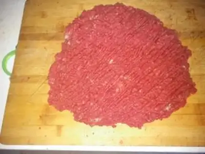 Make Burger beef cake step 2