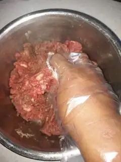 Make Burger beef cake step 3
