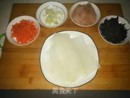 Make Chicken rolls with radish step 4