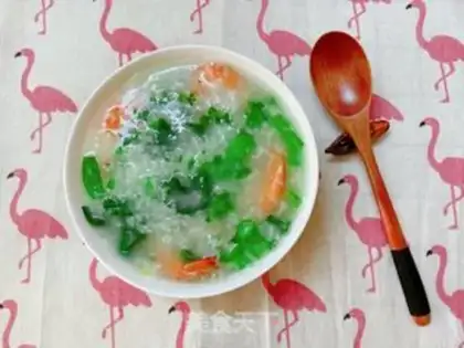 Make Shrimp heart porridge step 3