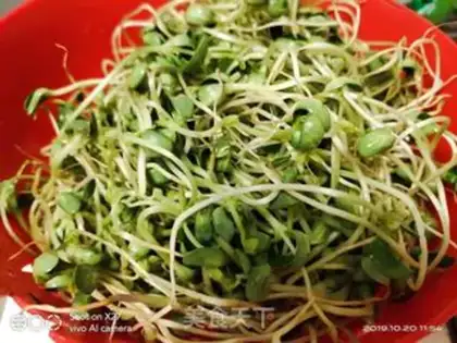 Make Onion black bean sprouts step 1