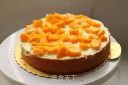 Make Eight-inch cream fruit cake step 22