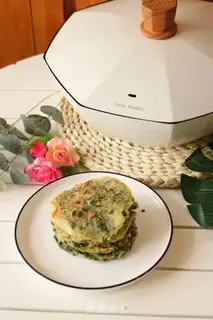 Make Celery eggs breakfast cake step 12