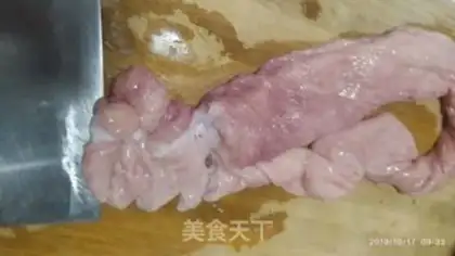 Make Scrambled pig intestines step 3
