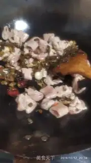 Make Scrambled pig intestines step 7