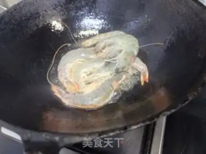 Make Red burning shrimp step 2
