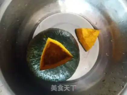 Make Pumpkin rice step 1
