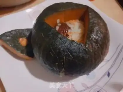 Make Pumpkin rice step 3