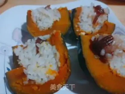 Make Pumpkin rice step 5
