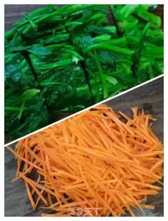 Make Carrot and spinach step 3