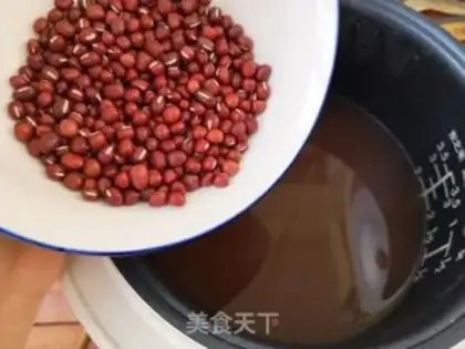 Make Red Bean Lotus rice step 1