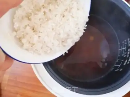 Make Red Bean Lotus rice step 4