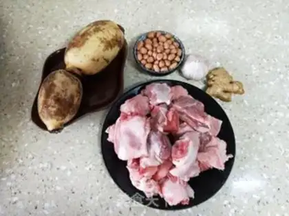 Make Peanut Lotus Pork Foot step 0