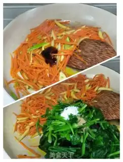 Make Carrot and spinach step 7