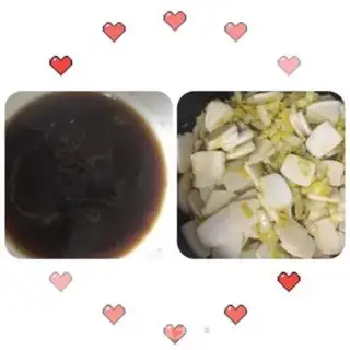 Make The doll beef fried rice cake step 3