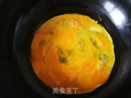 Make Pumpkin, egg dumplings step 4