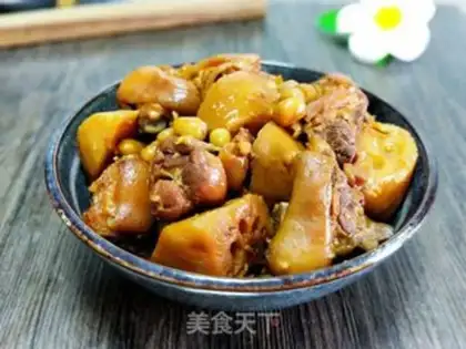 Make Peanut Lotus Pork Foot step 12