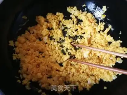 Make Pumpkin, egg dumplings step 5