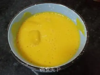Make Pumpkin, egg dumplings step 7