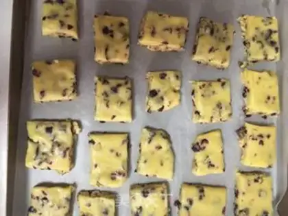 Make Coconut walnut cranberry scone step 13
