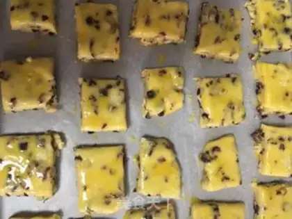 Make Coconut walnut cranberry scone step 14