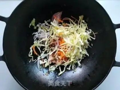Make Spam with cabbage step 8