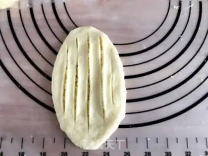 Make The gartered coconut bread step 18