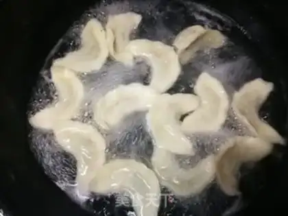 Make Pumpkin, egg dumplings step 29