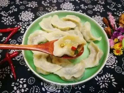 Make Pumpkin, egg dumplings step 32