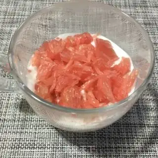 Make Red grapefruit yogurt cup step 3