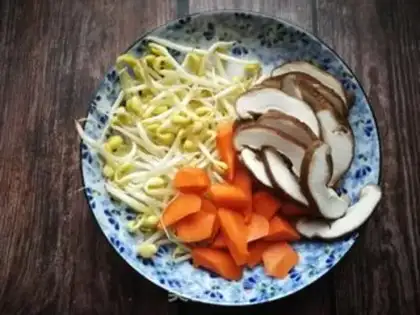 Make Carrots. Blue burrito step 0