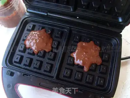 Make Apricot waffles step 5