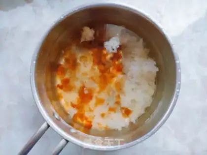 Make Peach gel, silver edear step 2