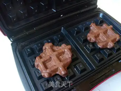 Make Apricot waffles step 6