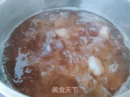 Make Peach gel, silver edear step 5