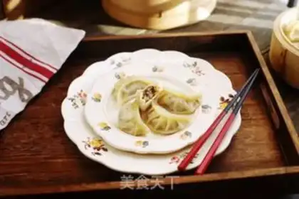 Make Bean-fruit pork dumplings step 11