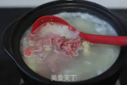Make Quail beef porridge step 6