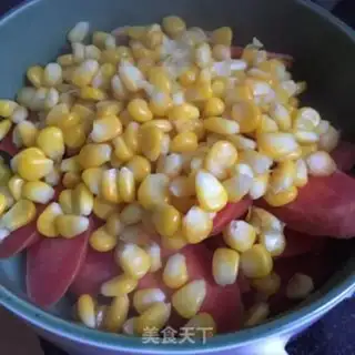 Make Oily corn meat step 3