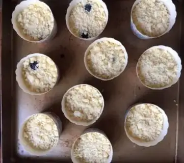 Make Blueberry maffane step 9