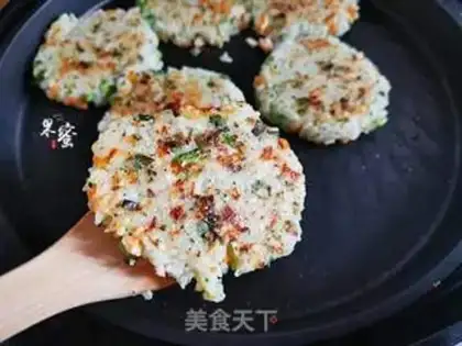 Make Vegetable shrimp rice cake step 7