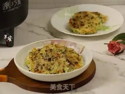 Make Vegetable shrimp rice cake step 8