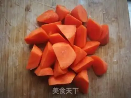Make Carrot rice porridge step 1