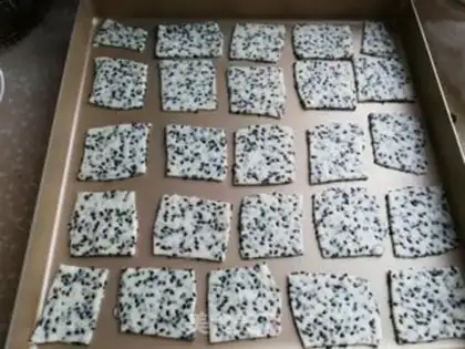 Make Sesame soda cookies step 8
