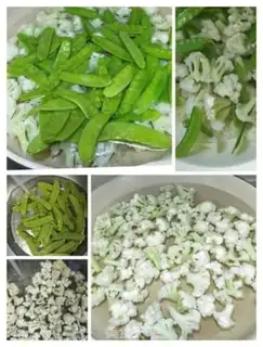 Make The bouquets make Dutch beans step 2