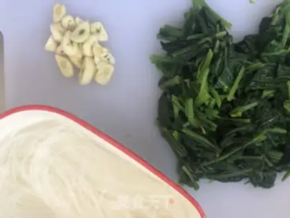 Make The fan spinach step 2