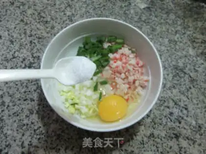 Make Shrimp-flavored doll pancakes step 3