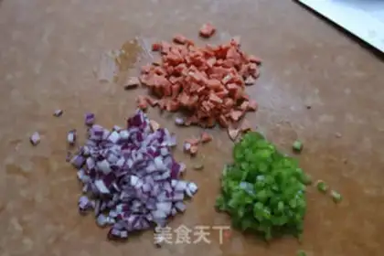 Make Ham egg cake step 0