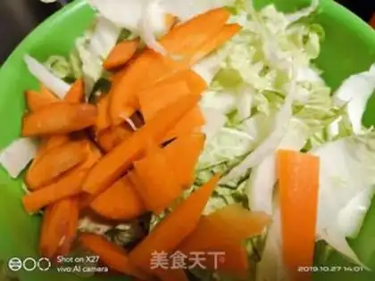 Make Carrots and cabbage step 1